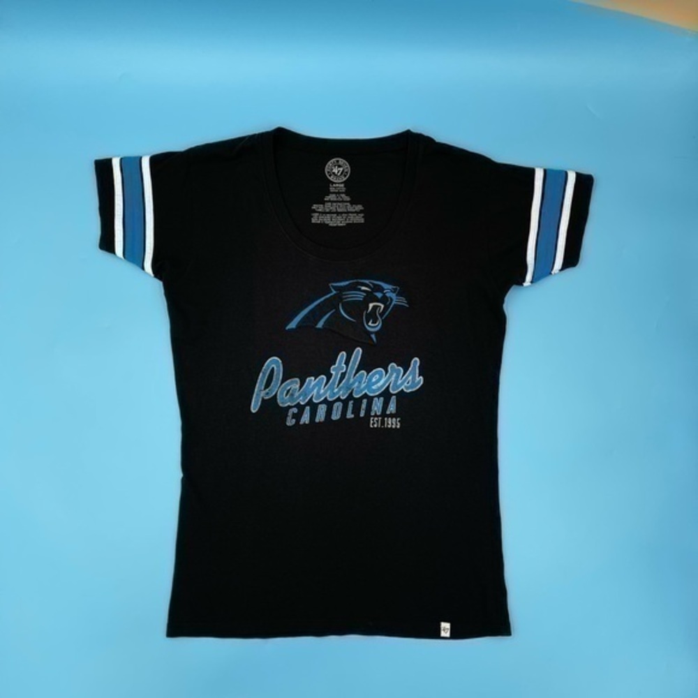 Forty Seven “47 Panthers Carolina NFL Embroidered Tee